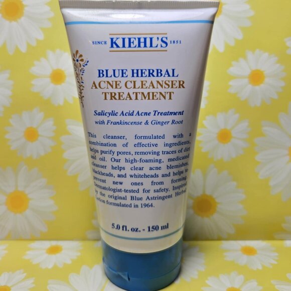 Kiehl's Blue Herbal Acne Cleanser Treatment 5 oz - 150 ml New & Sealed - Picture 1 of 6